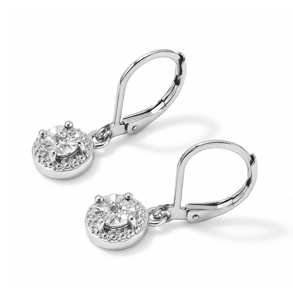 EverTrue - Natural White Diamond Solitaire Drop Earring with Lever Back_8777119_3
