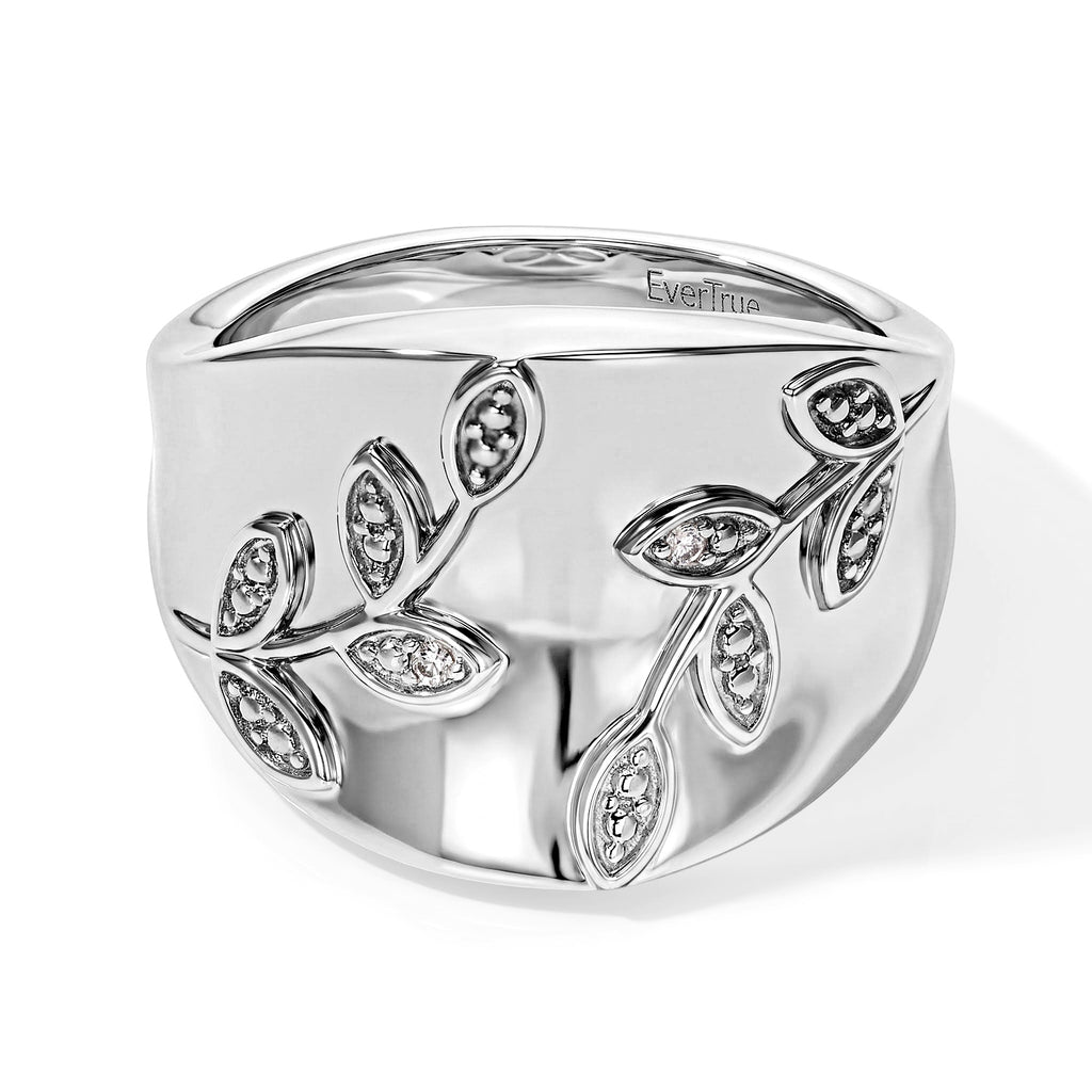 EverTrue White Diamond Fancy Ring Pure Yellow Brass  0.010  Ct._8777155