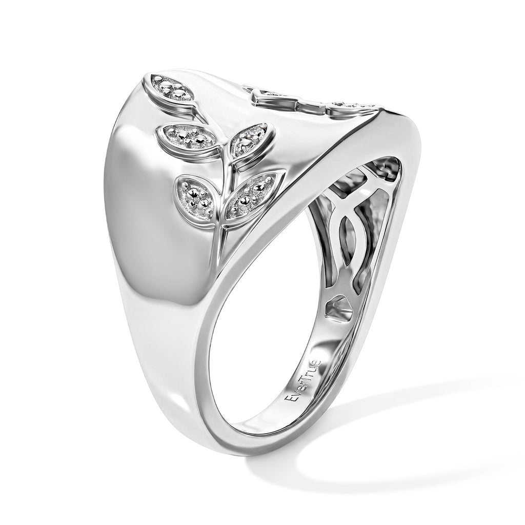 EverTrue White Diamond Fancy Ring Pure Yellow Brass  0.010  Ct._8777155_3
