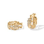 EverTrue White Diamond Full Hoop Earring Pure Yellow Brass  0.010  Ct._8777237