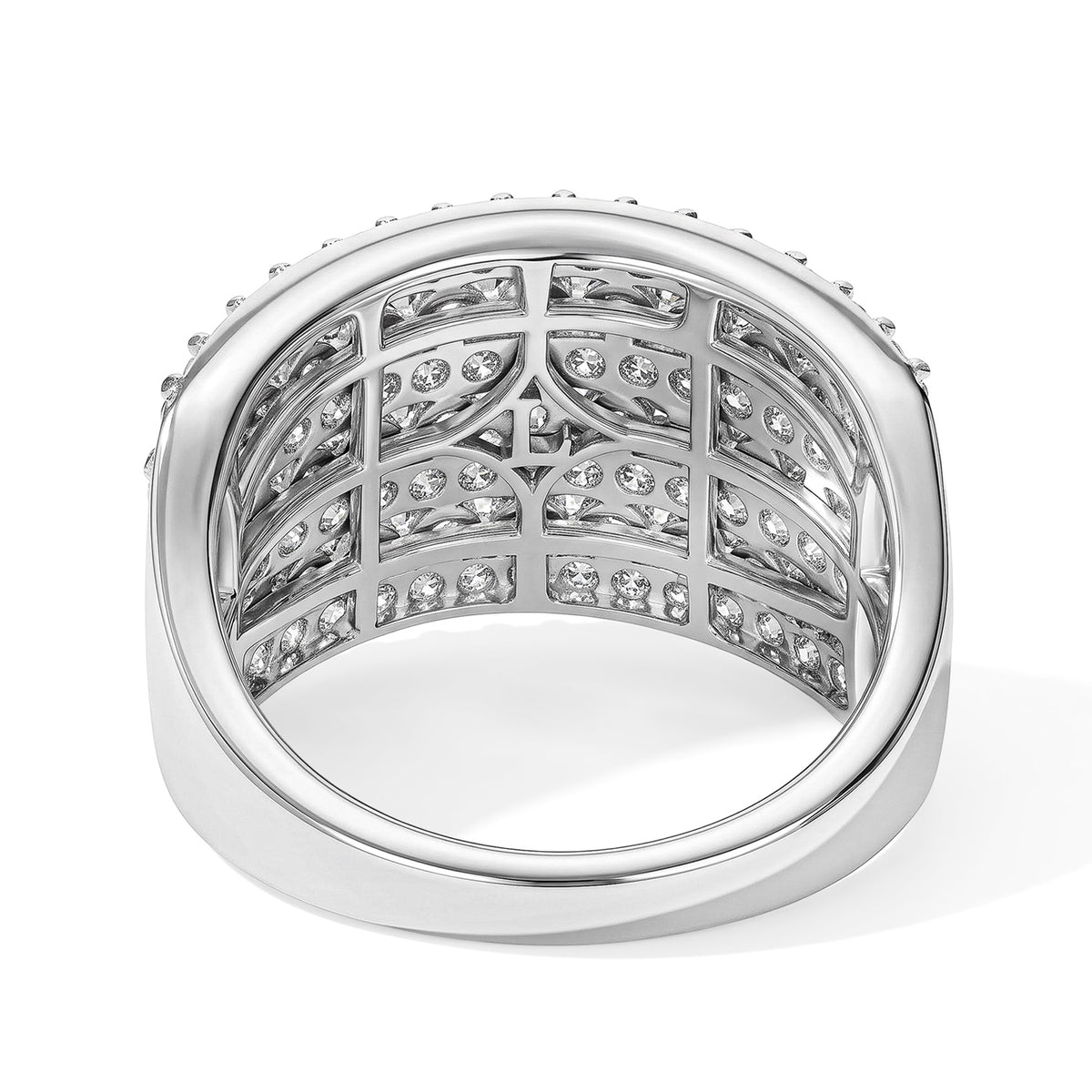 Luxuriant - Lab Grown Diamond Cluster Ring in Rhodium Overlay Sterling Silver 1.55 Ct. 8777239 4