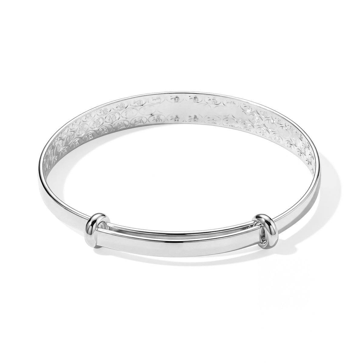 Close Out Deal- Adjustable Textured Bangle (Size -7) 8777278 3