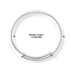 Adjustable Textured Bangle in Silver Tone_8777278_4