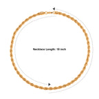 Rope Chain Necklace (Size - 18)_8777394_4