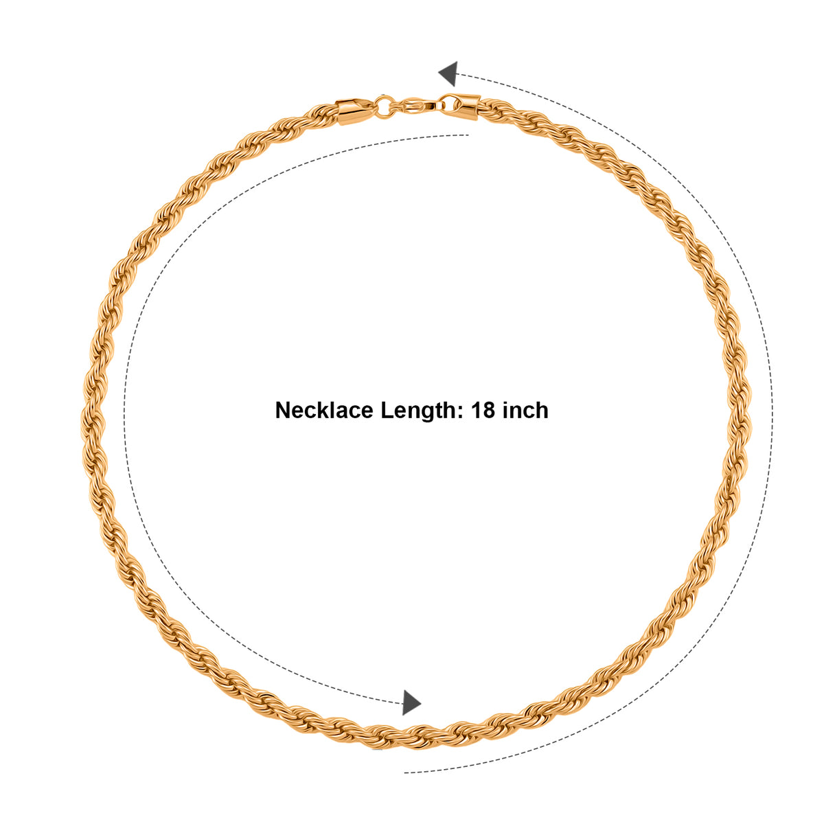 Rope Chain Necklace (Size - 18) 8777394 4