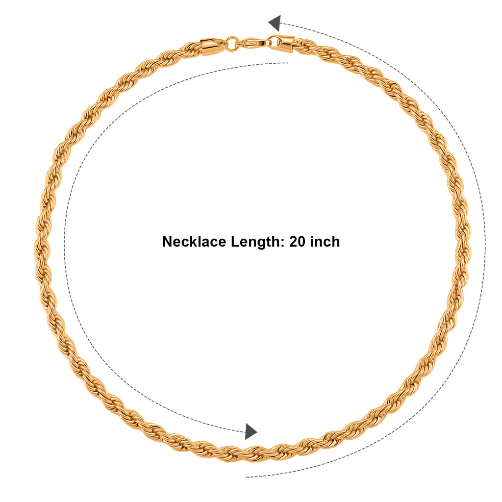 Rope Chain Necklace (Size - 22)_8777420_4