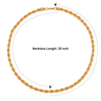 Rope Chain Necklace (Size - 22)_8777420_4