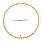 Rope Chain Necklace (Size - 24)_8777421_4