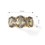 Luxoro - 14K Yellow Gold AAA Turkizite & White Diamond Ring 3.76 Ct, Gold Wt. 3.25 Gms_8777682_5