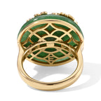 EverTrue Dyed Green Jade Fancy Ring Pure Yellow Brass  22.000  Ct._8778165_3