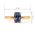 Luxuriant Lab Grown Alexandrite Ring Sterling Silver  1.106  Ct._8778279_5