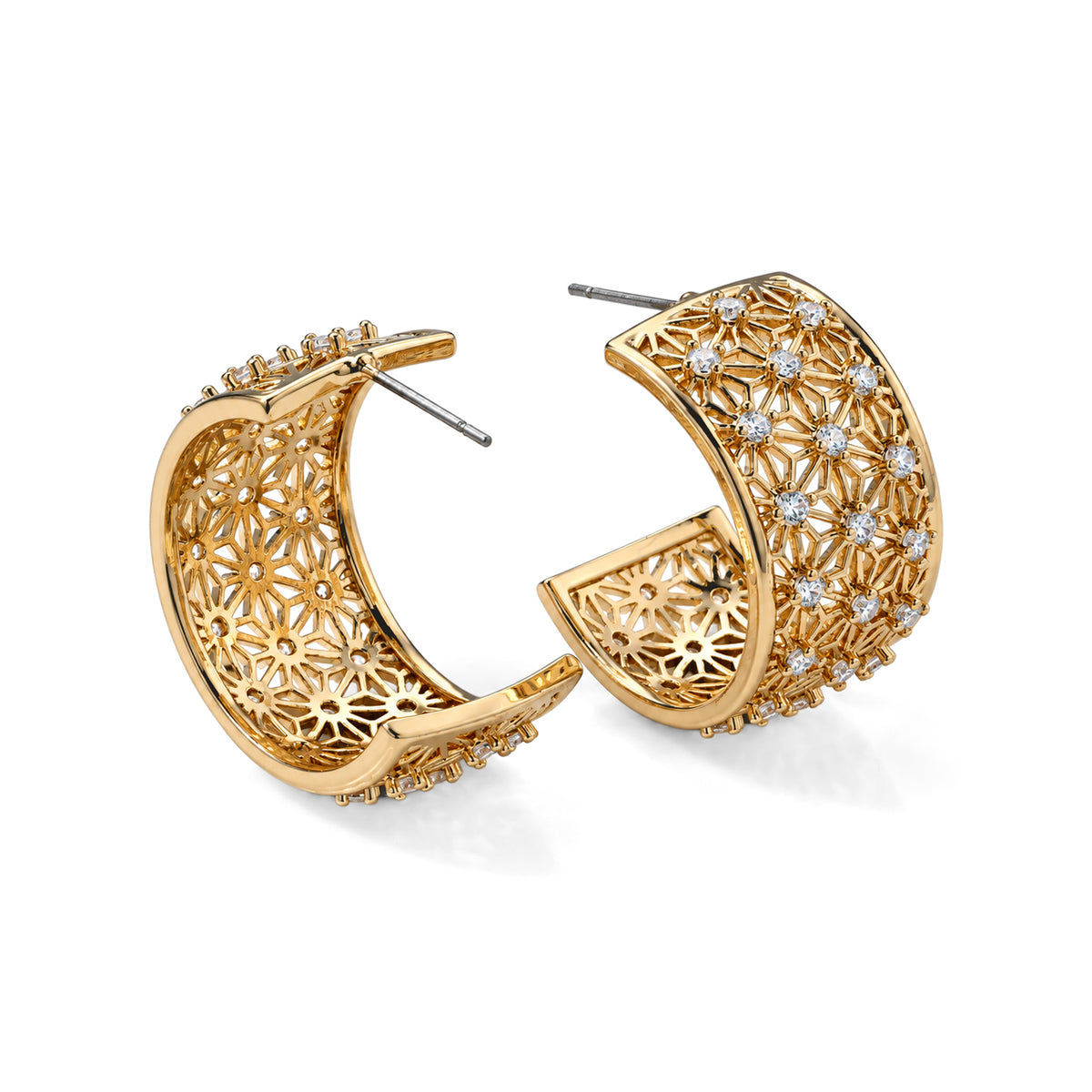 White Cubic Zirconia Fancy Earring Pure Yellow Brass  0.200  Ct. 8778344 3