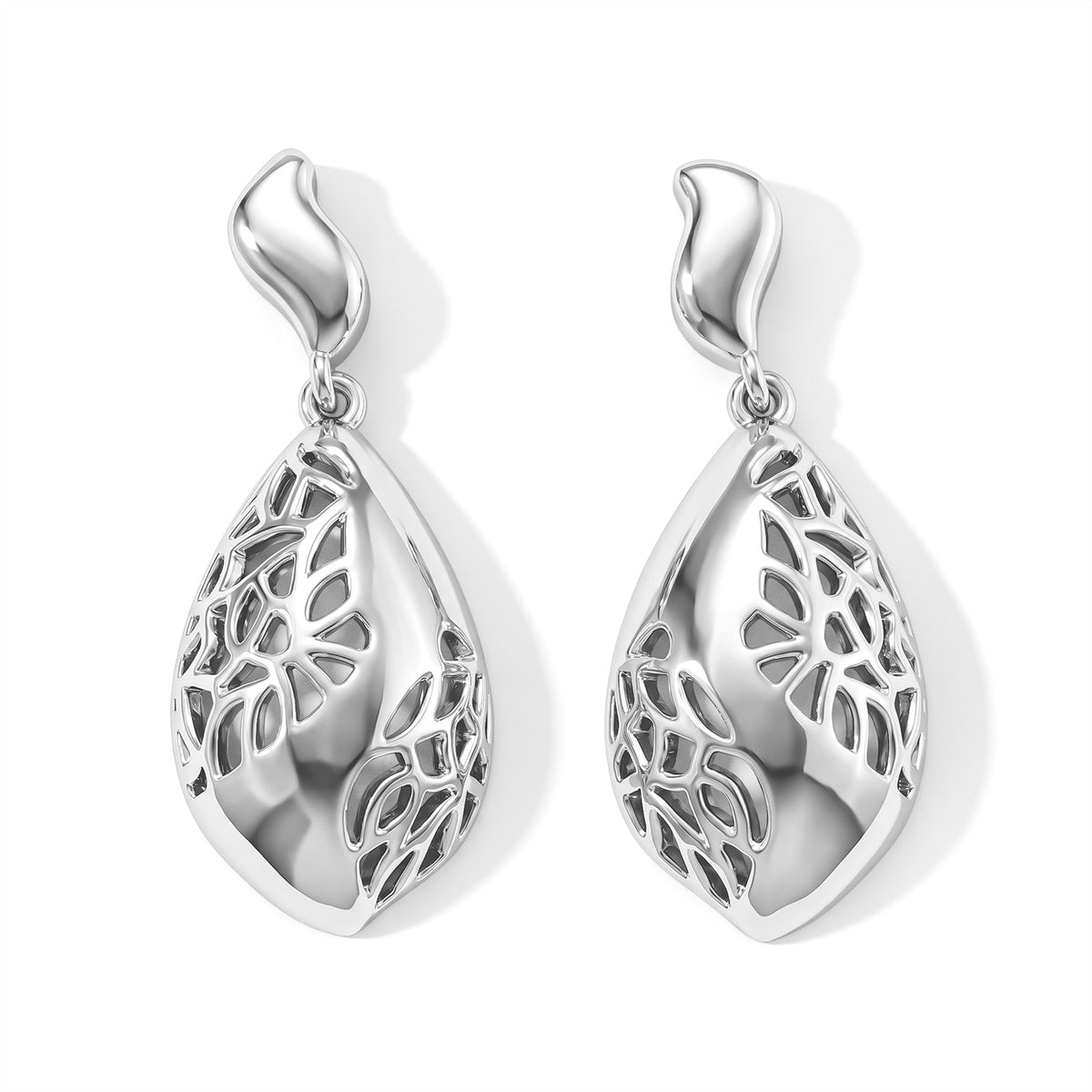 Fancy Earring Pure White Brass 8778372 0