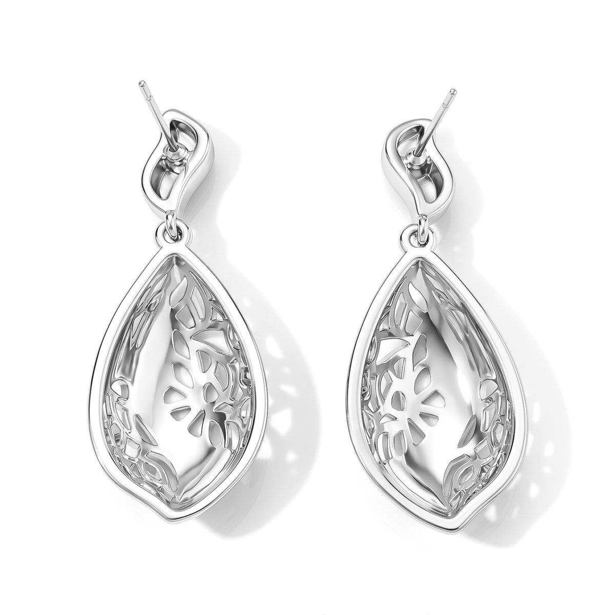 Fancy Earring Pure White Brass 8778372 3