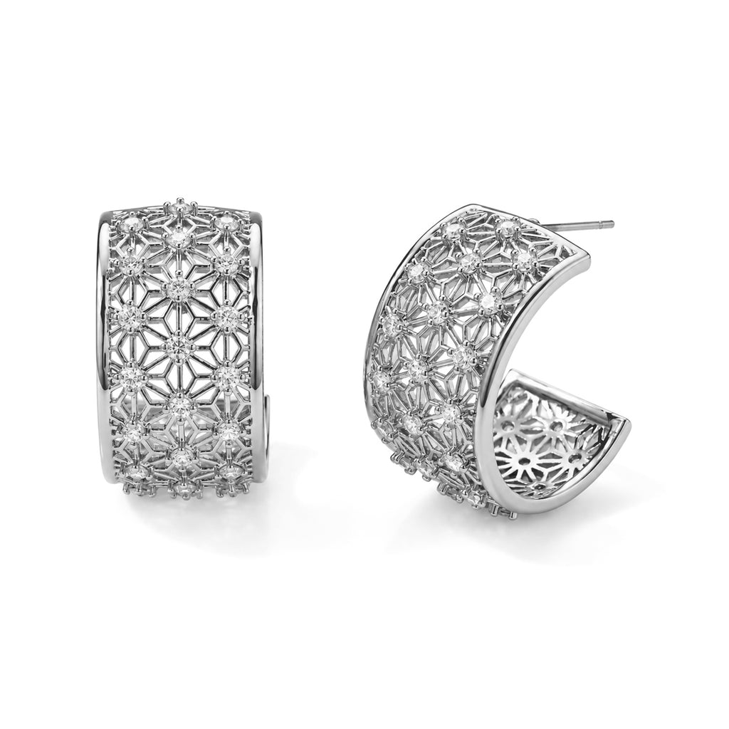 White Cubic Zirconia Fancy Earring Pure White Brass  0.200  Ct._8778373