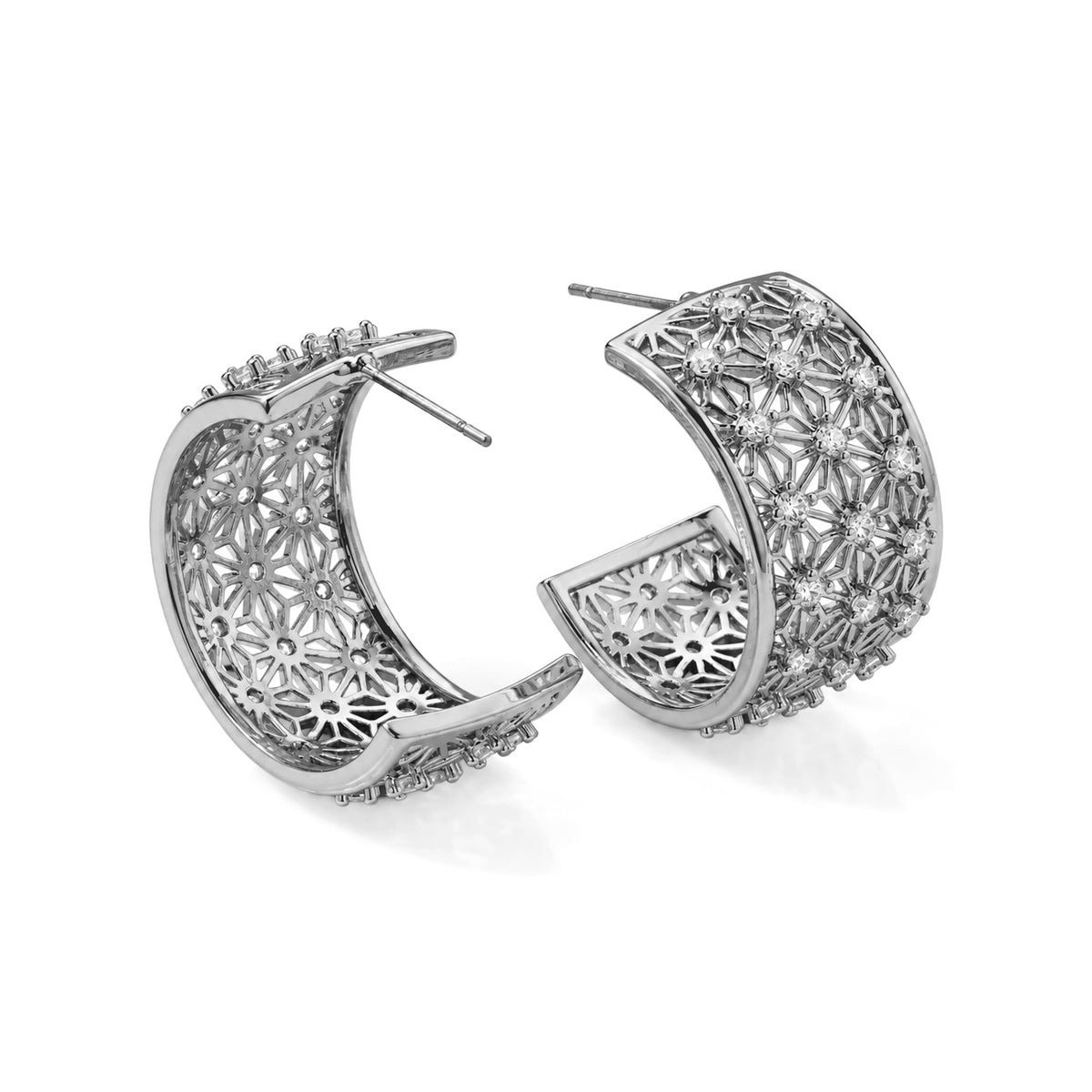 White Cubic Zirconia Fancy Earring Pure White Brass  0.200  Ct. 8778373 3