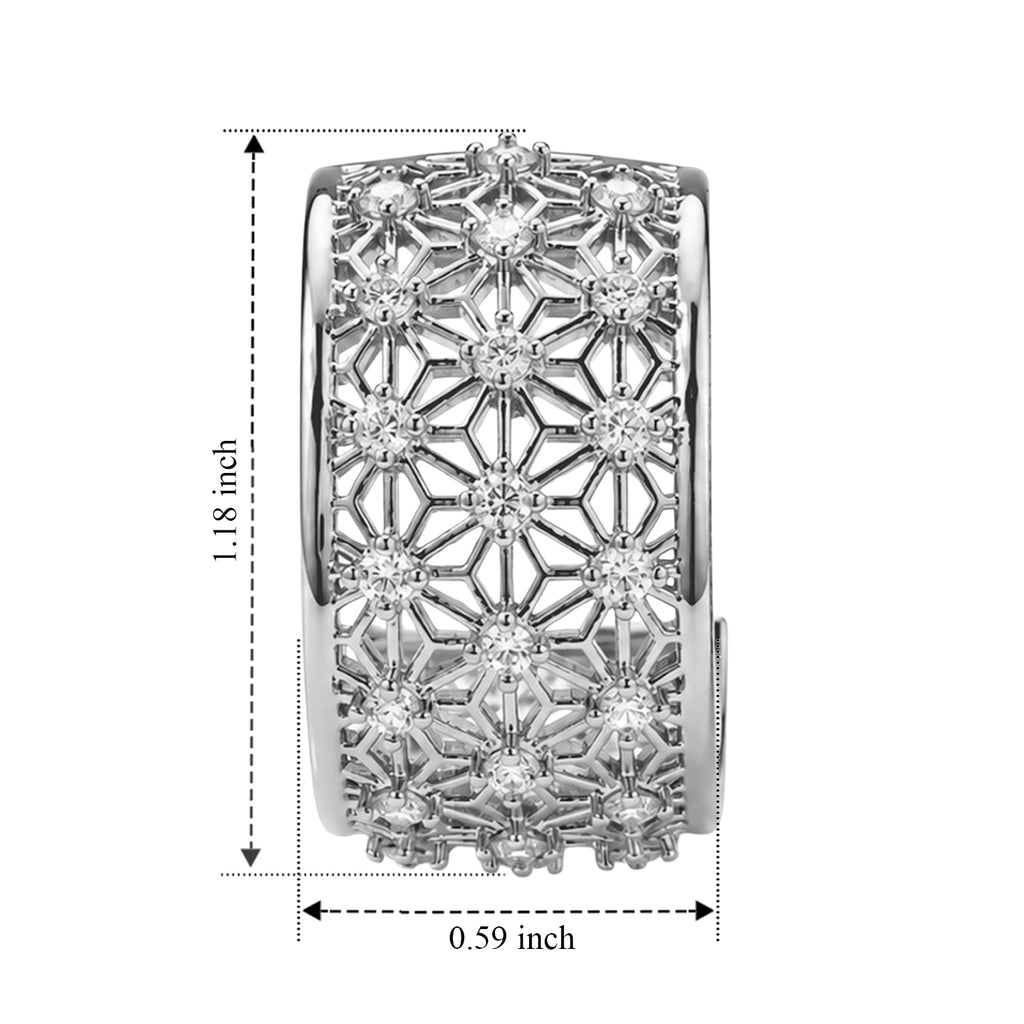 White Cubic Zirconia Fancy Earring Pure White Brass  0.200  Ct._8778373_4