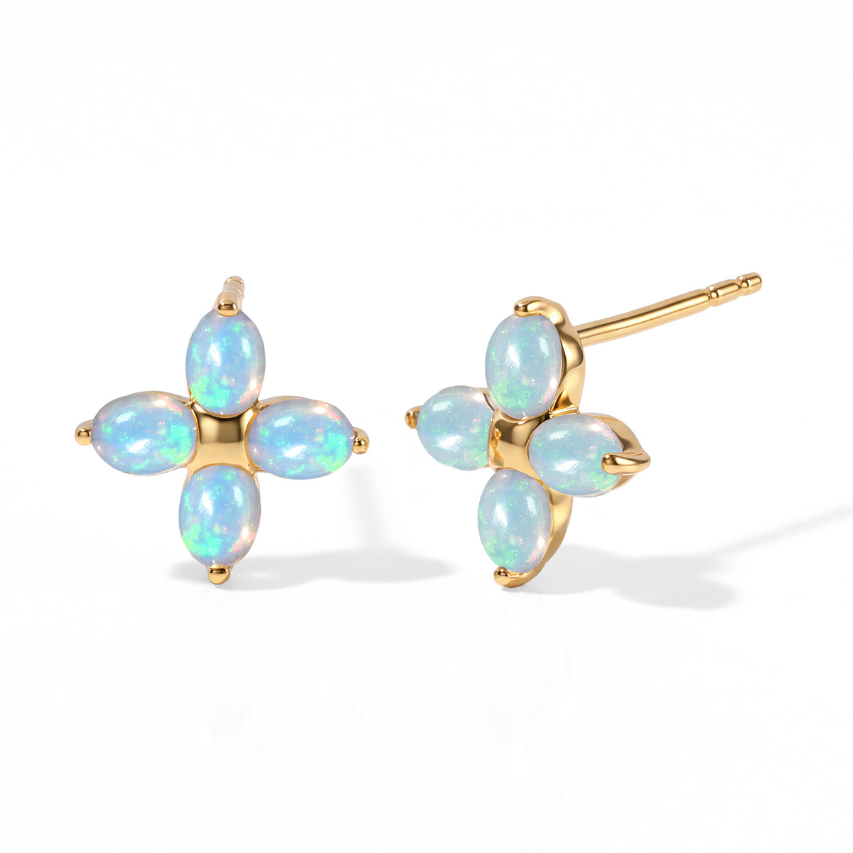 D'joy Ethiopian Opal Cluster Earring Sterling Silver  1.032  Ct. 8778504 0