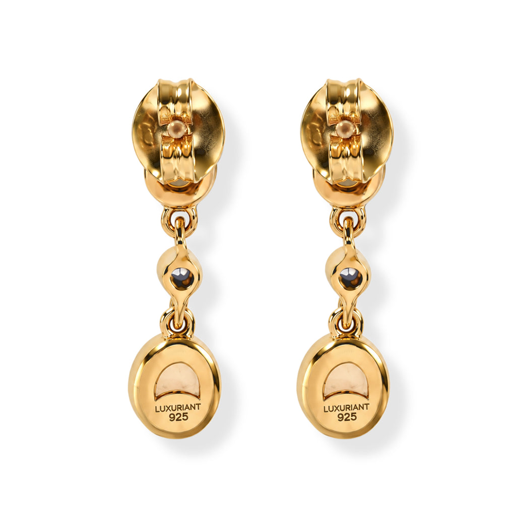 Luxuriant Ethiopian Opal, Lab Grown Diamond Dangling Earring Sterling Silver  0.714  Ct._8778505_4
