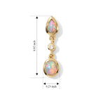 Luxuriant Ethiopian Opal, Lab Grown Diamond Dangling Earring Sterling Silver  0.714  Ct._8778505_5