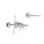 Green Diamond Solitaire Stud Push Post Earring in Platinum Overlay Sterling Silver_8778818_3