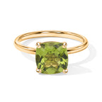 9K Yellow Gold AAA Peridot Solitaire Ring 2.30 Ct._8779819