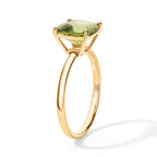 9K Yellow Gold AAA Peridot Solitaire Ring 2.30 Ct._8779819_3