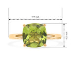9K Yellow Gold AAA Peridot Solitaire Ring 2.30 Ct._8779819_5