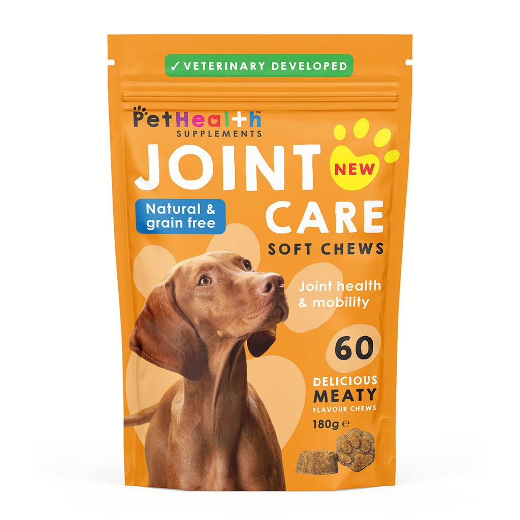 "Pet Health Joint Care Soft Chews for Dogs Natural & Grain Free, Meaty Flavour, 60 Chews, 180g"_8779859