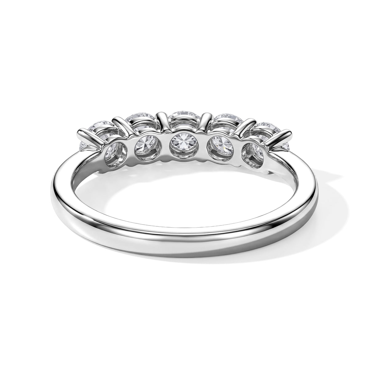 950 Platinum SGL Certified White Diamond 5 Stone Ring 1.00 Ct, Platinum Wt. 4.00 Gms 8780020 4