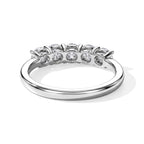 950 Platinum SGL Certified White Diamond 5 Stone Ring 1.00 Ct, Platinum Wt. 4.00 Gms_8780020_4