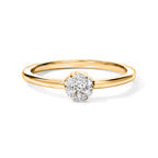 D'Joy - Lab Grown Diamond Cluster Ring in Yellow Gold Plated Sterling Silver_8780221