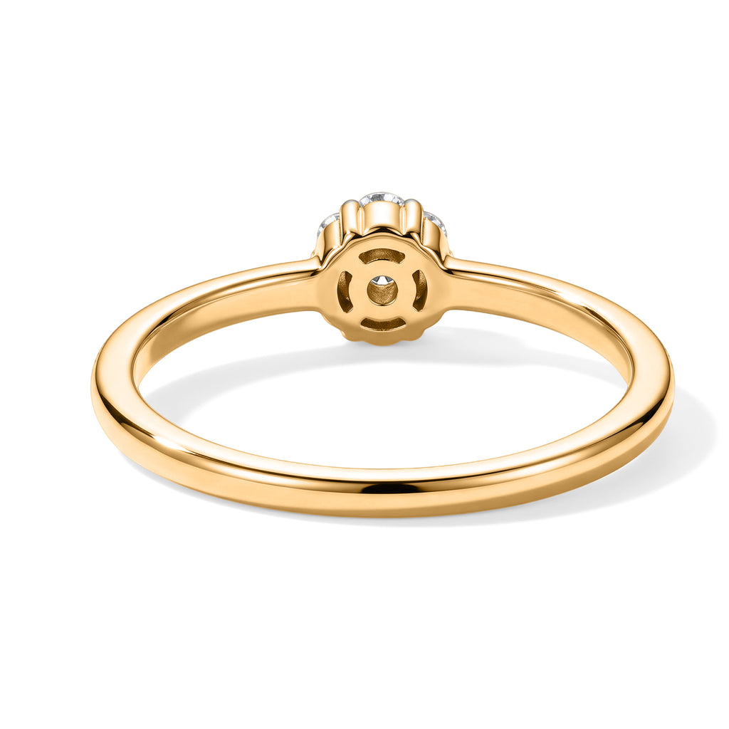 D'Joy - Lab Grown Diamond Cluster Ring in Yellow Gold Plated Sterling Silver_8780221_4