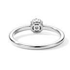 D'Joy - Lab Grown Diamond Cluster Ring in Platinum Overlay Sterling Silver_8780373_4