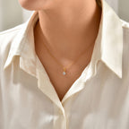 D'Joy - Lab Grown Diamond Cluster Pendant in Yellow Gold Plated Sterling Silver_8780387_2