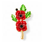 Black Crystal Poppy Flower Brooch_8780599