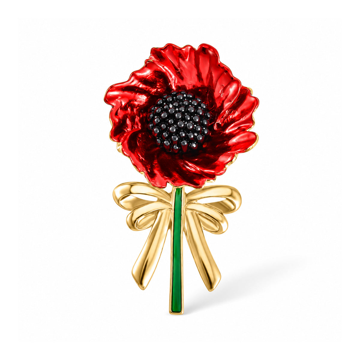 Poppy Flower Brooch with Magnet 8780828 0
