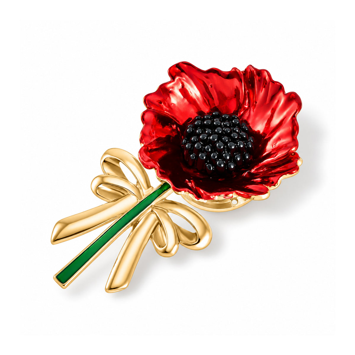 Poppy Flower Brooch with Magnet 8780828 2