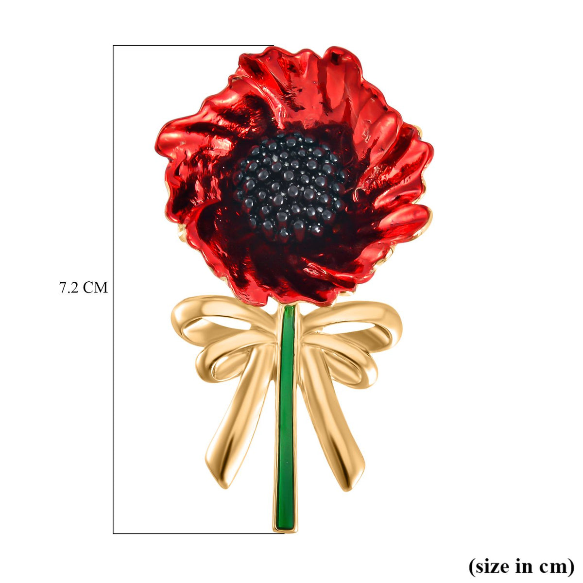 Poppy Flower Brooch with Magnet 8780828 7