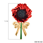 Poppy Flower Brooch with Magnet_8780828_7