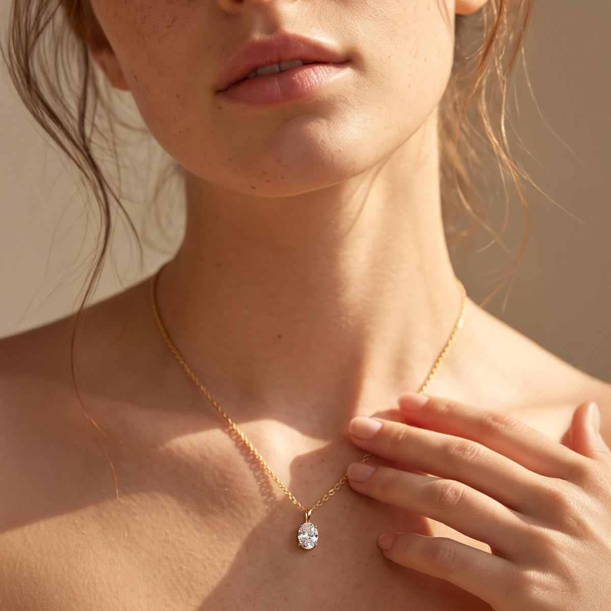 Luxuriant - 18K Yellow Gold SGL Certified Lab Grown Diamond (VS/E-F) Pendant with Free Chain 2.00 Ct. 8780835 2