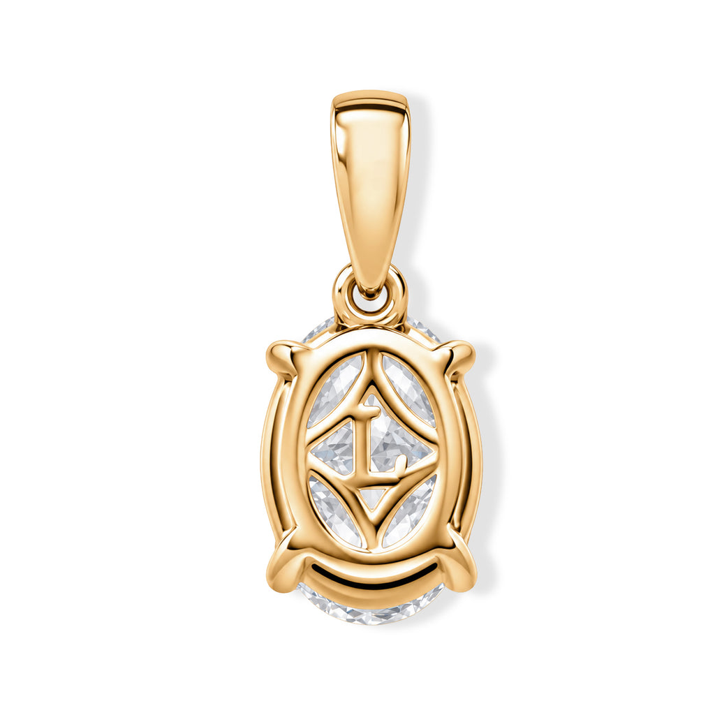 Luxuriant - 18K Yellow Gold SGL Certified Lab Grown Diamond (VS/E-F) Pendant with Free Chain 2.00 Ct._8780835_5