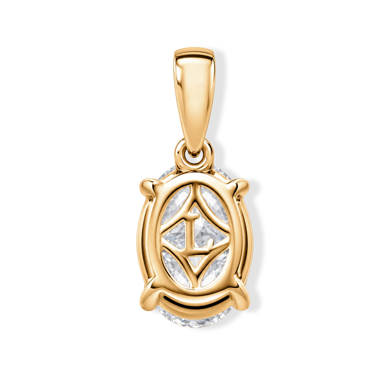 Luxuriant - 18K Yellow Gold SGL Certified Lab Grown Diamond (VS/E-F) Pendant with Free Chain 2.00 Ct. 8780835 6