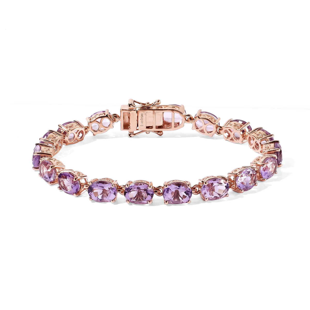 EverTrue - Rose De France Amethyst Bracelet (Size - 7) 21.62 Ct. 8780993 0