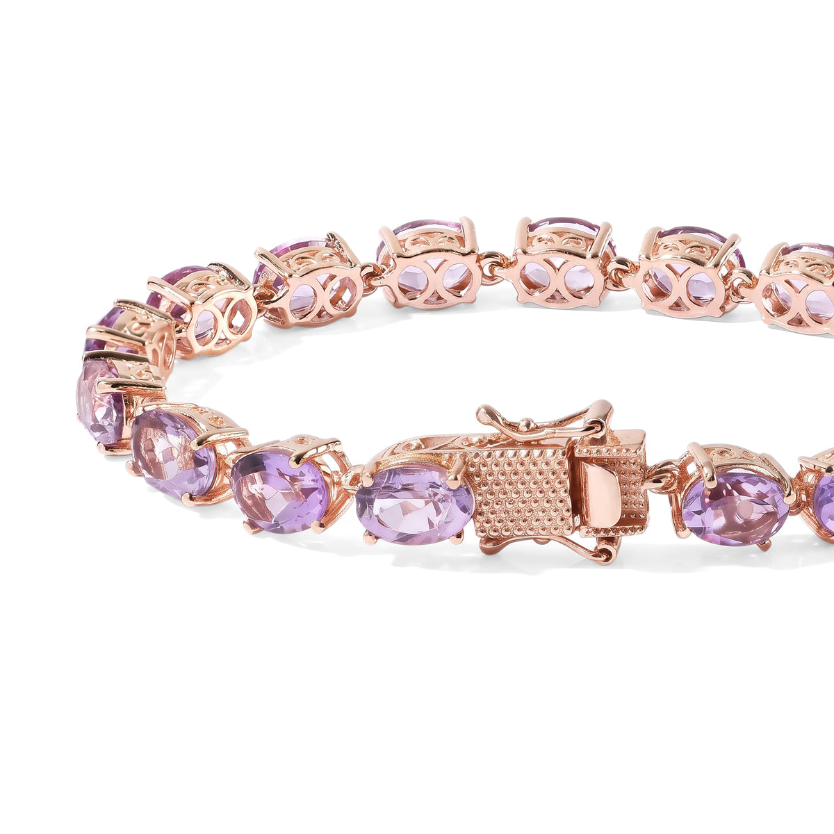 EverTrue - Rose De France Amethyst Bracelet (Size - 7) 21.62 Ct. 8780993 3