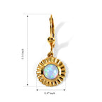 D'Joy - AAA Ethiopian Opal Solitaire Earring with Lever Back in Yellow Gold Plated Sterling Silver  1.166  Ct._8781826_4
