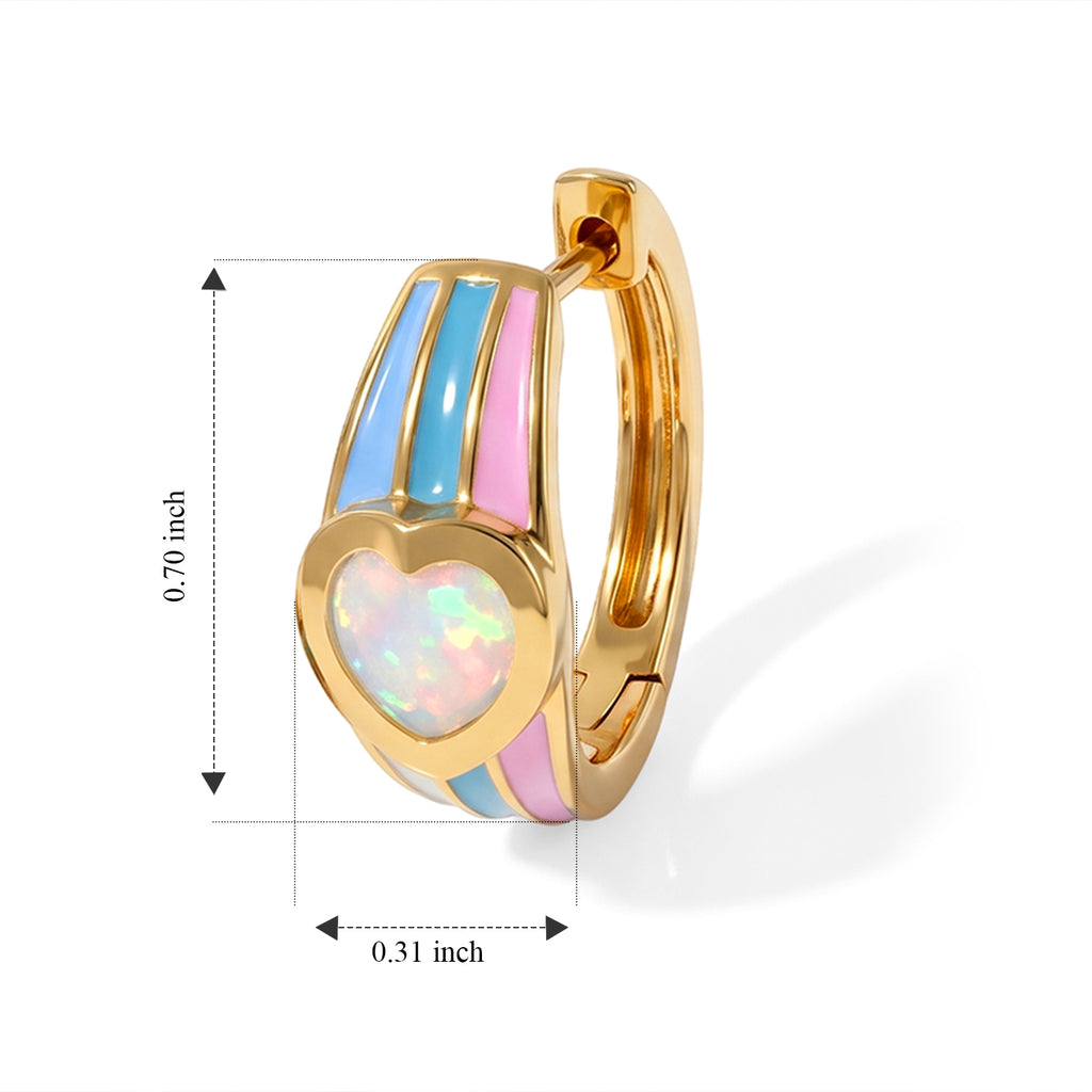 D'joy Ethiopian Opal Full Hoop Earring Sterling Silver  1.156  Ct._8781956_4