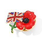 Multi Color Crystal Poppy Flower Brooch with Magnet_8782266_2