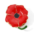 Poppy Flower Brooch with Magnet_8782267