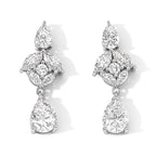 D'joy Moissanite Dangling Earring in Rhodium OverlaySterling Silver  4.840  Ct._8782508
